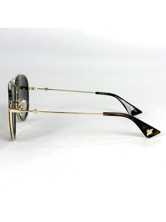 Gucci Gradient Sunglasses Eyewear Bumblebee Web Metal Gold Green Red main image 4
